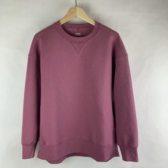 YPB Your Personal Best Abercrombie Sweatshirt Medium Pink Neoknit Oversized - Picture 1 of 8